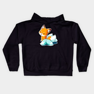 Cute Cool Funny Fox animal lover quote artwork Kids Hoodie